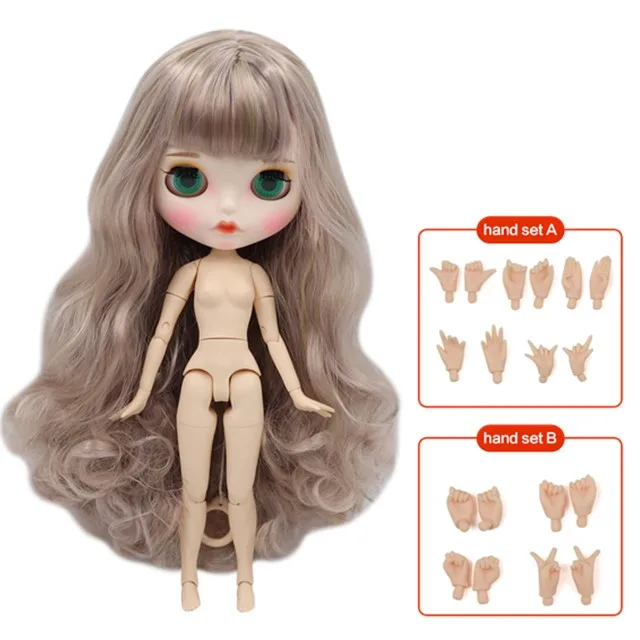new matte face Ледяная фабрика blyth кукла Обнаженная 30 см Заказная кукла 1/6 BJD кукла с соединением тела ручные наборы AB как подарок Специальная цена - Цвет: new matte face