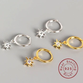 

Minimalist anise star silver 925 sterling silver ear clip Elegant Women Piercing Jewelry Birthday Simple Noble Jewelry Gift