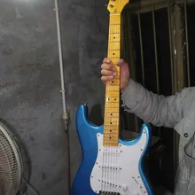 Factory custom shop Newest Custom Vintage blue ST electric guitar Free shipping HAI 4