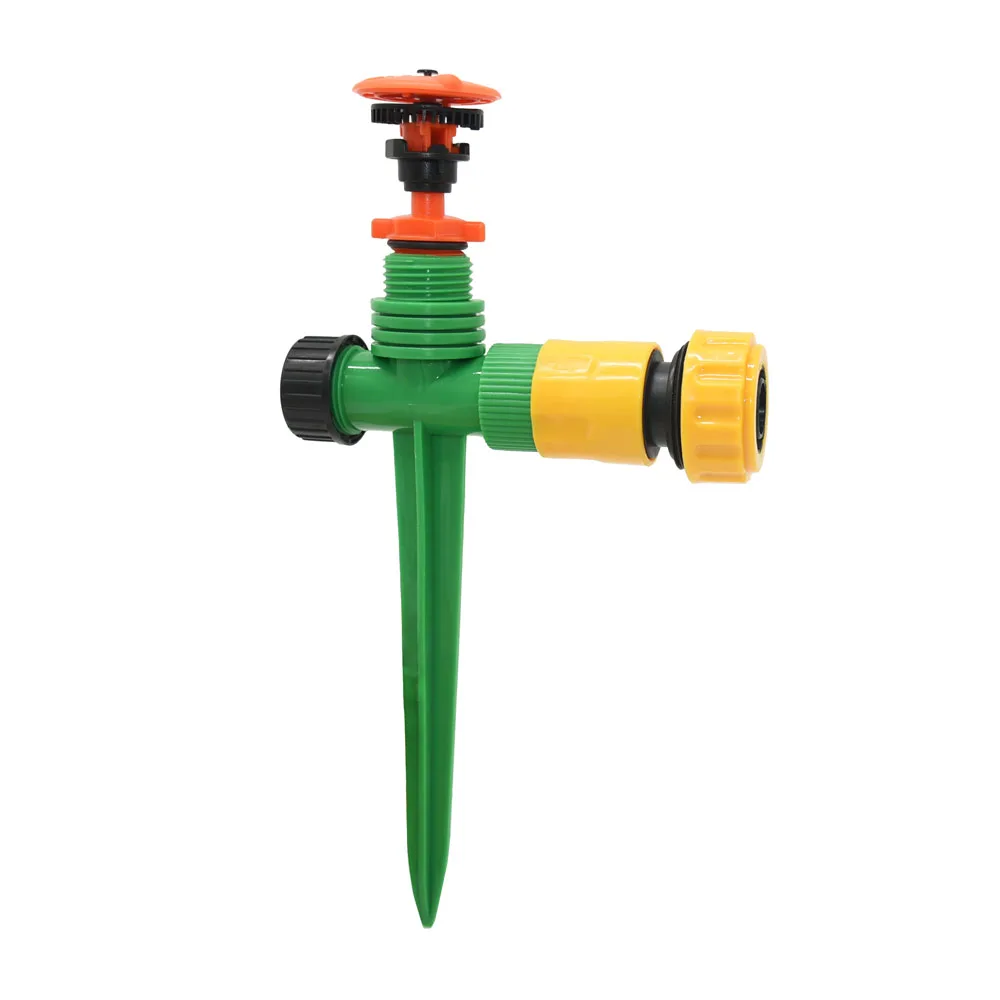 1/2" garden rotating water sprinkler With support garden farm sprinklers Lawn Irrigaiton watering 1pcs