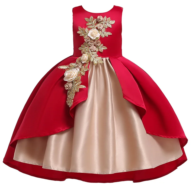 

Flower Kids Dresses for Girls Sweet Cute Formal Prom dresses Girl Clothing Princess Dress Children Christmas Evening Dress Tutu