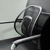 Car Seat Office Chair Massage Back Lumbar Support Mesh Ventilate Cushion Pad Black Mesh Back