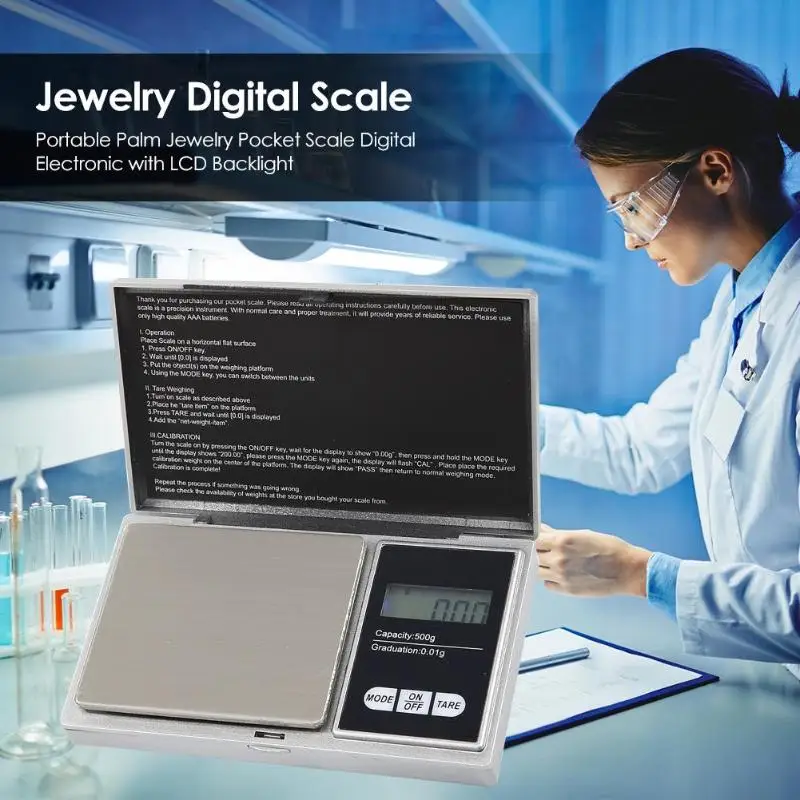 Тяжелых круглых Карманные ювелирные весы Цифровой Электронный LCD Подсветка Вес Золото сохранить Батарея низкая Мощность con тары трёхосный загороженные грузовик с Функция