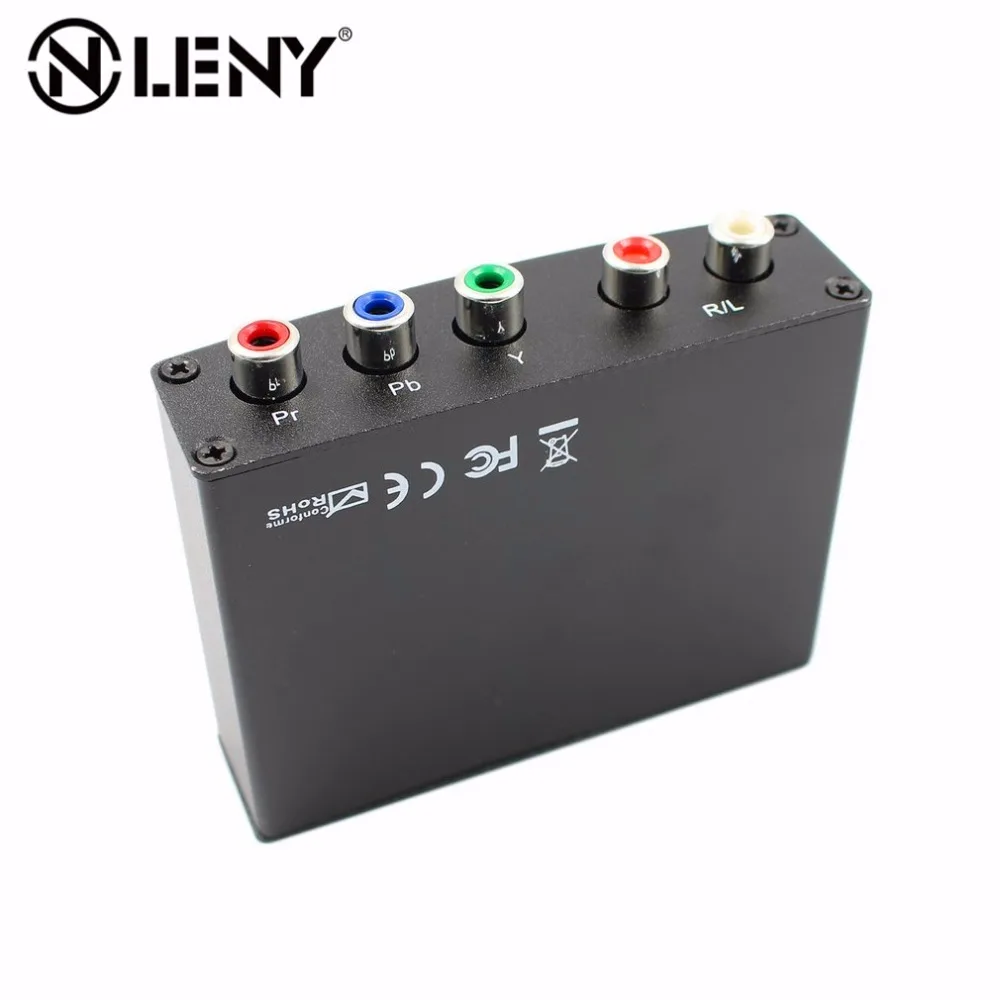 

1080P HDMI RGB to YPbPr Component cable RGB Video conversor +R/L Audio Adapter Amplifier Converter with Power Adapter