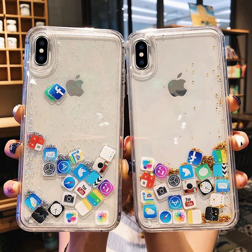 5G 5S 6S приложение милые забавные мобильных приложений значок pattern Телефон чехол