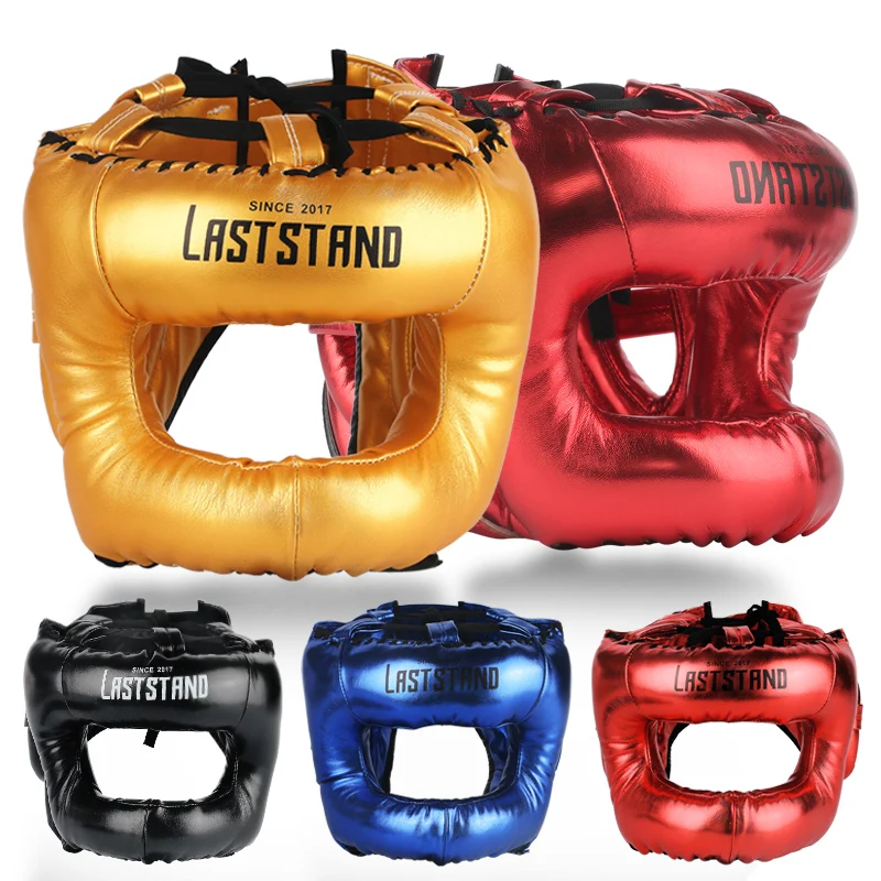 

Cost-Effective Free Size Muay Thai Boxing Taekwondo MMA Helmet Head Protector Karate Sparring Kickboxing Protective Headgear