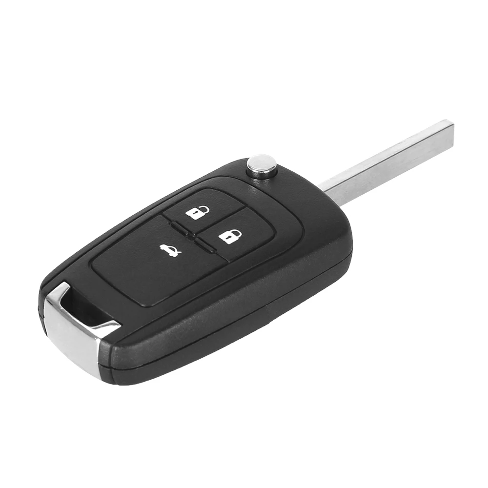 DANDKEY 3 кнопки дистанционного флип складной ключ оболочки чехол для Chevrolet Camaro/Cruze/Equinox/Impala/Malibu/Sonic