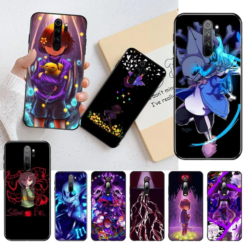 YJZFDYRM Undertale Coque Shell Phone Case for Redmi Note 9 8 8T 8A 7 6 6A Go Pro Max Redmi 9 K20 phone cases for xiaomi