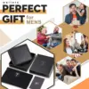 Genuine Leather Wallet Men Slim RFID Purse Card Holder Coin Pocket ID Window Minimalist Wallets 6