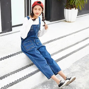 

Fashion Rompers Womens Jumpsuit Nice Casual Loose Denim Overalls Women Ankle - Length Pants One Piece Outfit