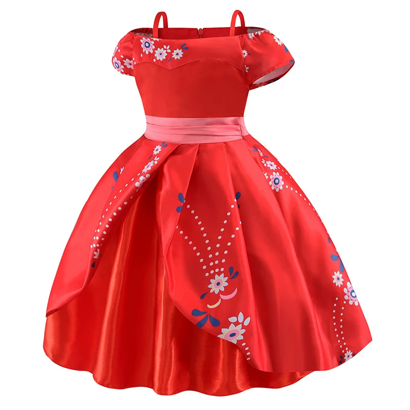 Платье Elena Adventure классический костюм Elena Of Avalor весенне-осенние платья для девочек платья с одним плечом платье принцессы для девочек