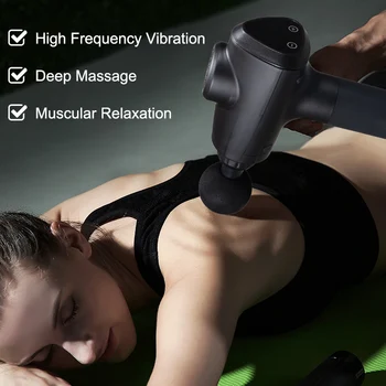 

Fascia Massage Gun Muscle Relaxation Slimming Shaping Deep Strong Vibration Reduce Muscular Soreness Pain Massager Massage Gun