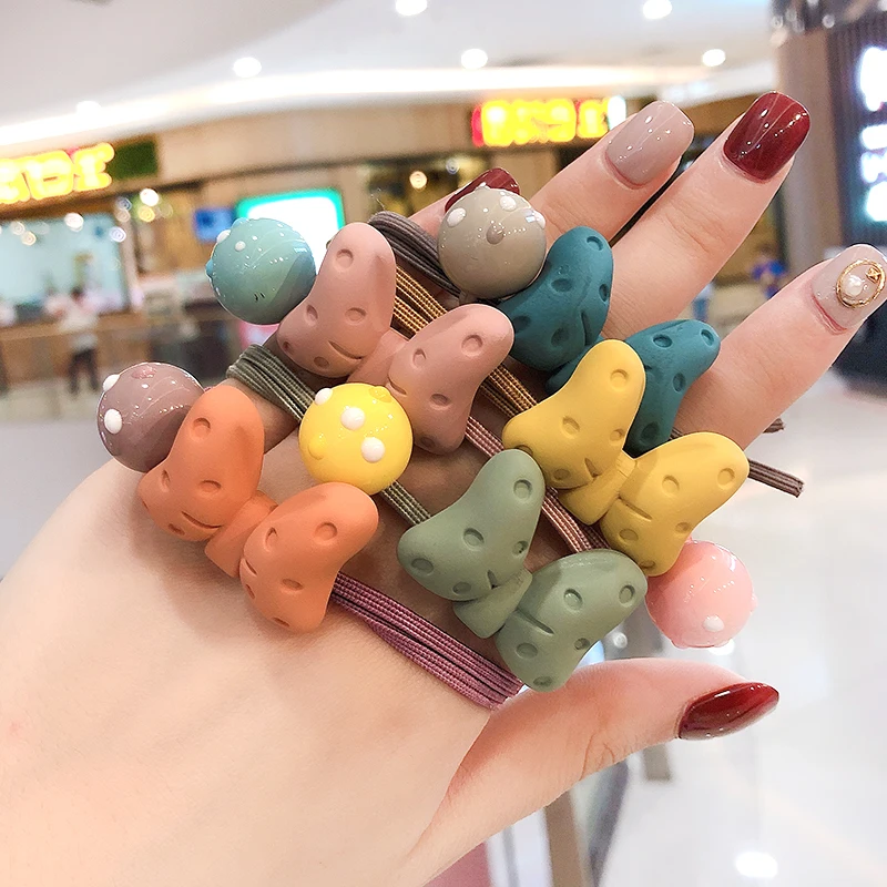 

2019 New Girls Bow Knot Double Strand Elastic Hair Bands Scrunchies Children Ponytail Holder Hairband Kid Hair Accessories