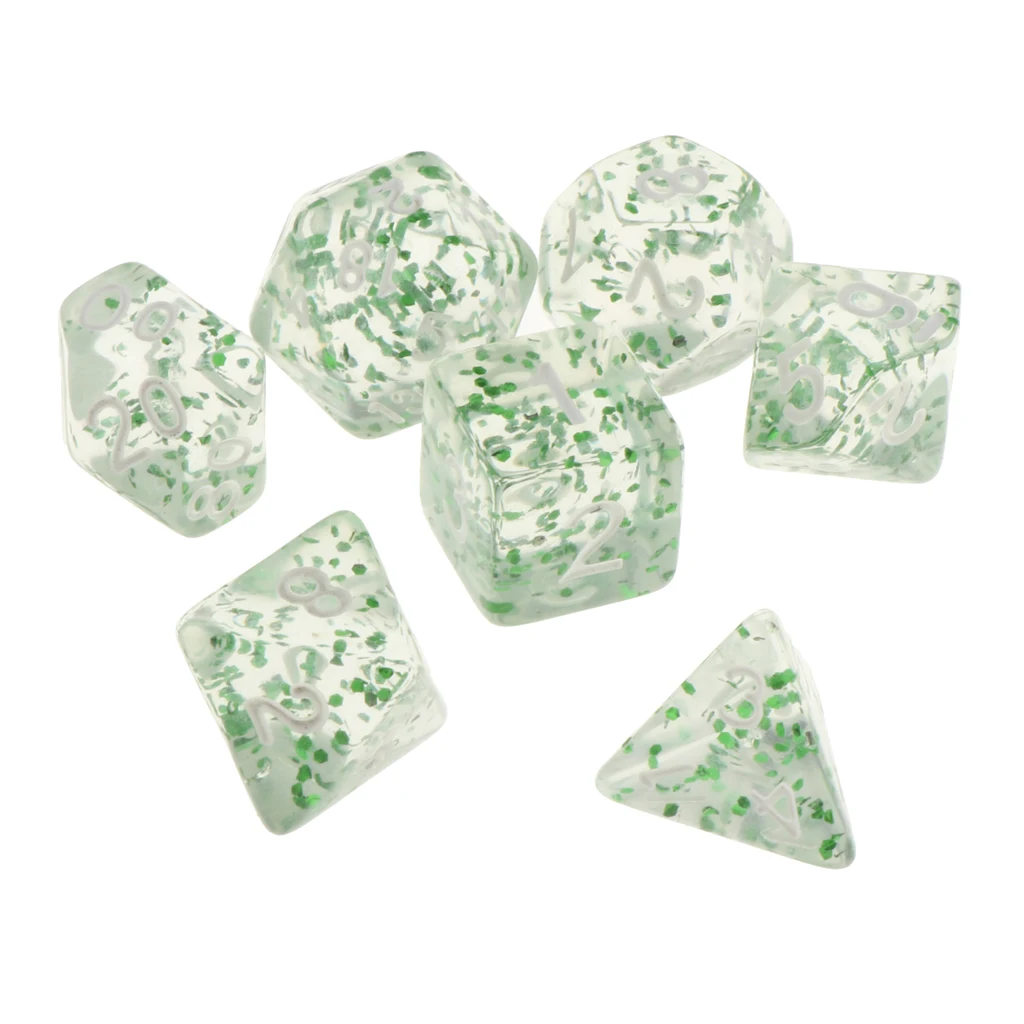 7Pc Multi-sided Dices Set D4-D20 MTG DND RPG Board Game Dice for D&D Roleplaying Party Casino Table Game Toy