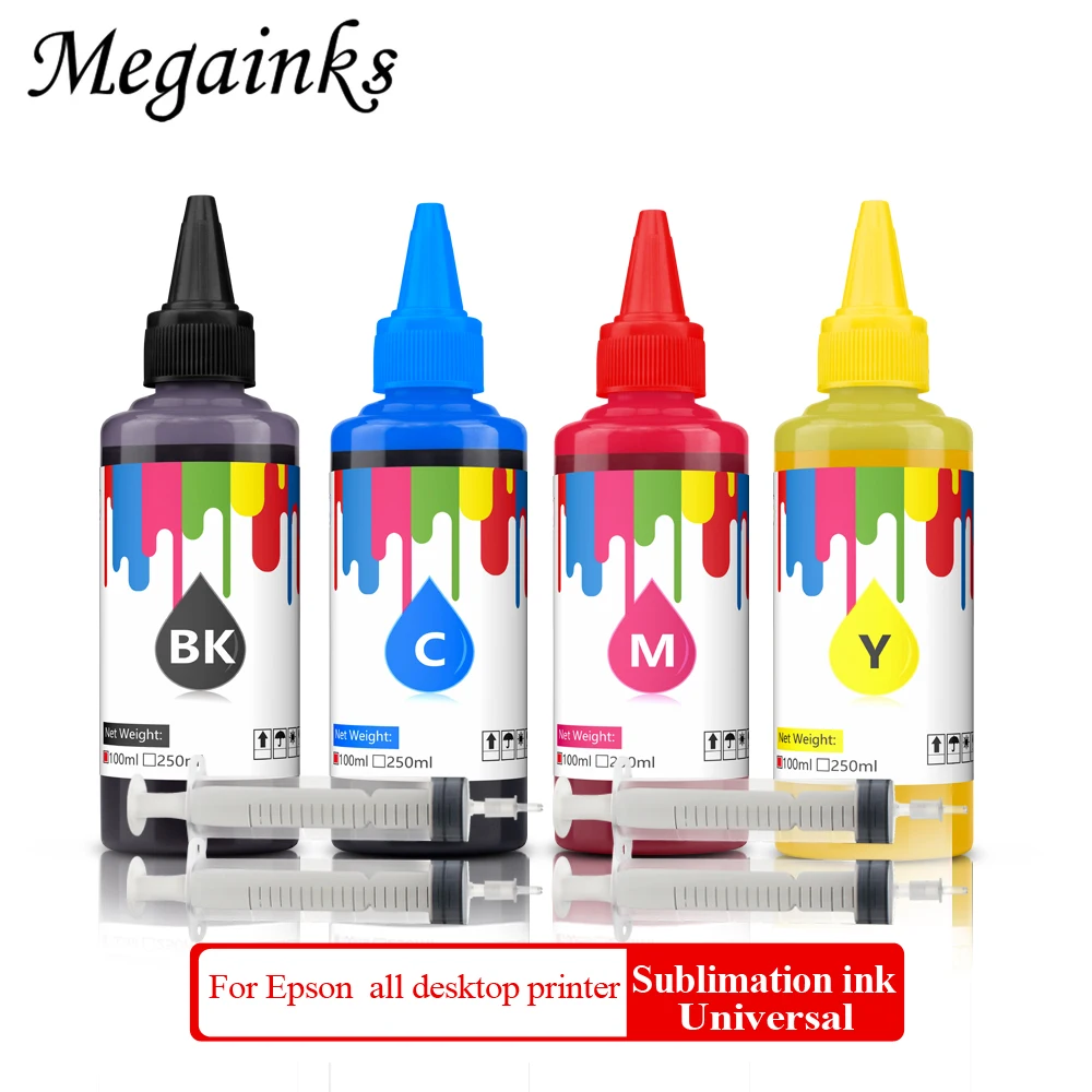 100ml Universal Sublimation Ink for Epson Desktop Inkjet Printer Heat Transfer Press Mug Cup TShirt clothe heat transfer ink | Компьютеры
