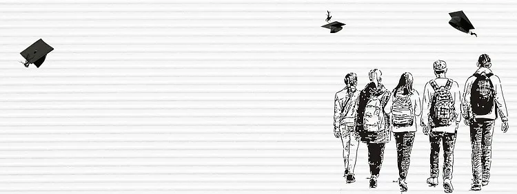 7月毕业季文艺手绘海报背景背景图片素材免费下载 图片编号qxomenee Pngbag素材网