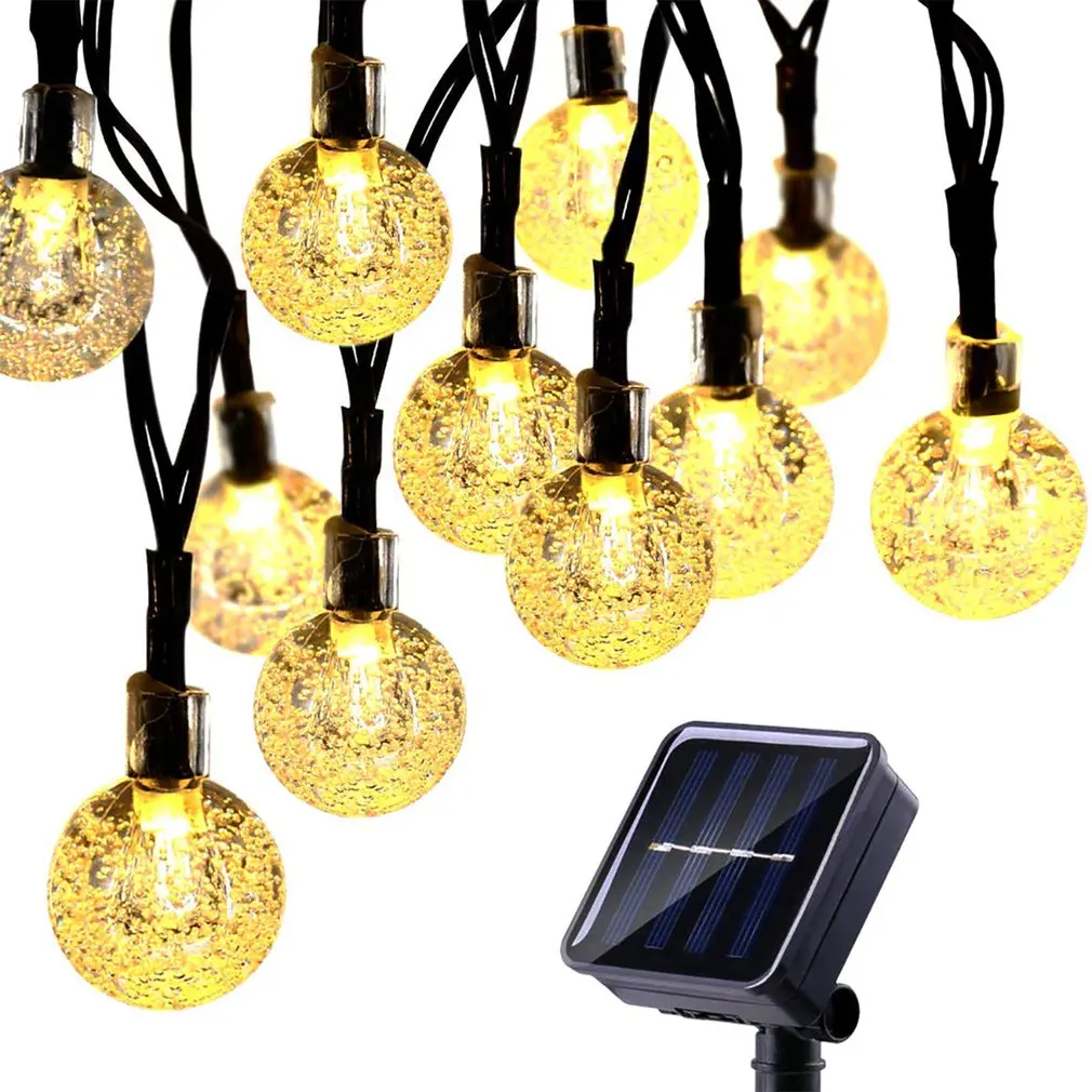 Струнные солнечные огни Vagalbox 50 Led солнечные светодиодные фонари 8 режимов водонепроницаемые солнечные огни для наружного сада окна вечерние рождественские
