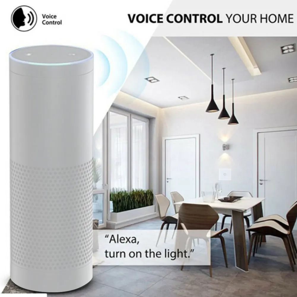 

Touch PC Smart WIFI Timing Accessories Voice Control Us Standard Panel Light Automation Home Wall Switch APP Remote For Alexa