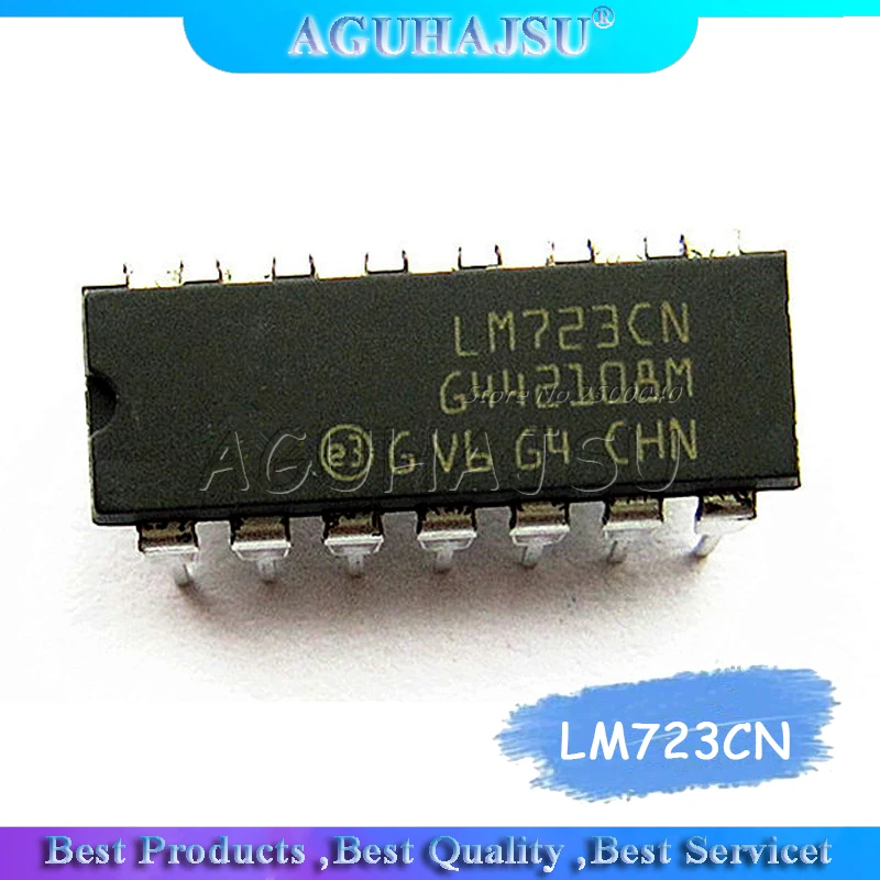 10 шт./лот LM723CN LM723 DIP Adj. Регулятор напряжения IC 2-37V 150mA Новый оригинал | Электронные