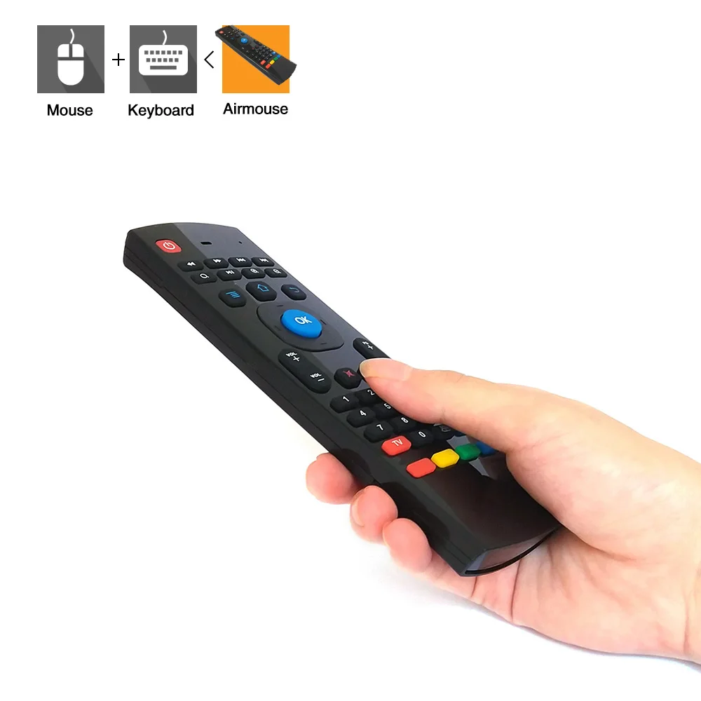 

Air Mouse Remote Control Backlit MX3 Pro 2.4G Smart Wireless Keyboard IR Learning For Android 9.0 TV BOX with Gaming funtion