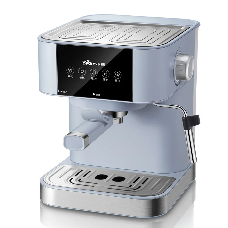 espresso Coffee Machine Semiautomatic Small Steam Type 15Bar Milk Steamer Coffee Pot