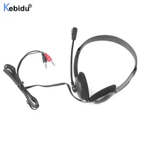 3.5mm Wired Gaming Earphone Headphone With Microphone 3.5mm Plug MIC VOIP Headset Skype for PC Computer Laptop 1