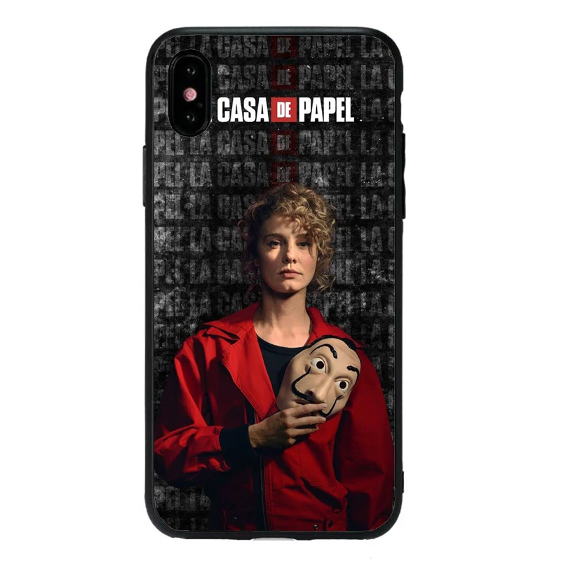 Чехол для ТВ серии iphone 11 11Pro 8 6 6S Heist бумага для дома чехол для телефона iphone X XR XS MAX fundas мягкий чехол из ТПУ