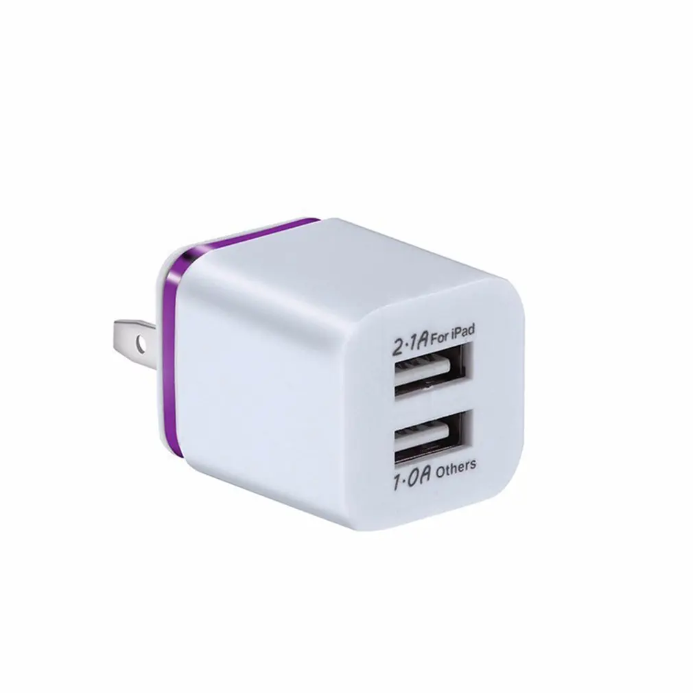 Прочный быстрый адаптер питания 2.1A Dual USB AC зарядное устройство для телефонов и планшетов портативное зарядное устройство для мобильных телефонов