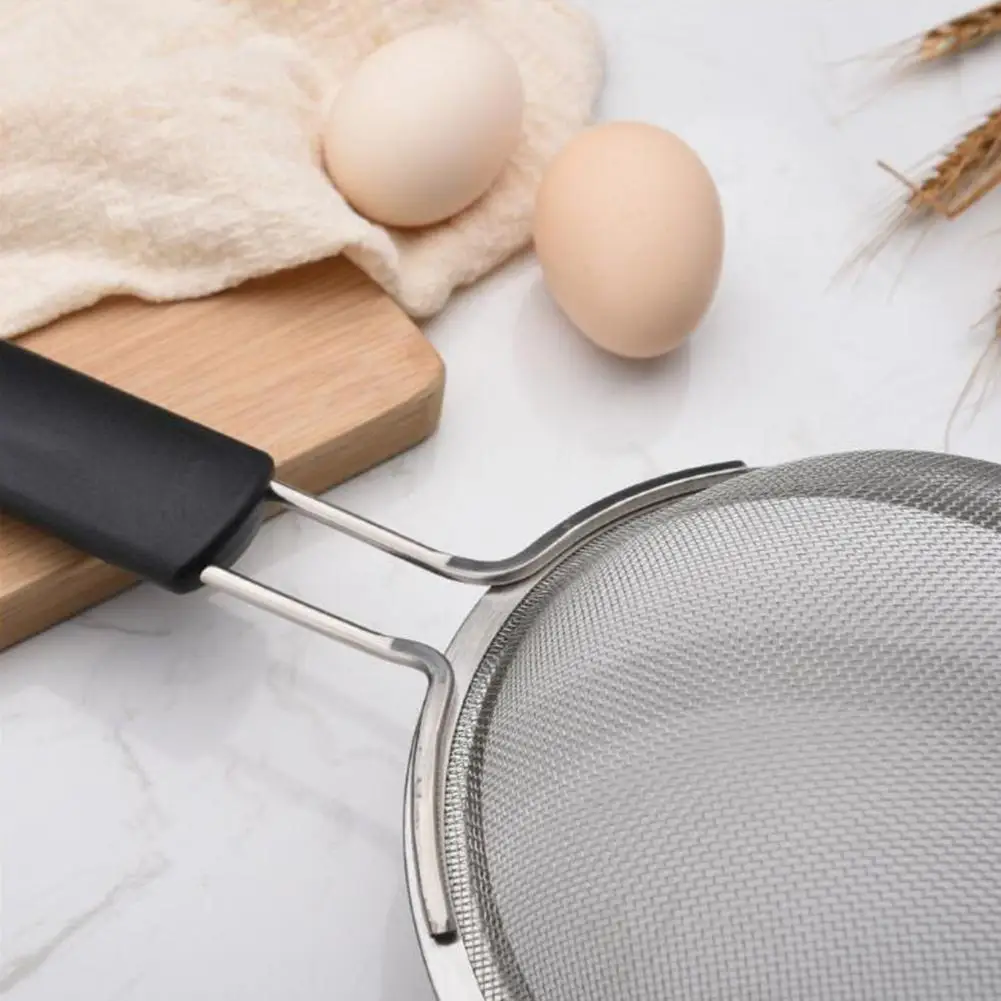 2 шт. сетчатый фильтр из нержавеющей стали для кухонной муки ручной сетчатый фильтр сито для муки масляный фильтр Дуршлаг