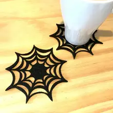 Podkładki pod kubek, włóknina podstawka pod kubek Spider Web wzór napoje coaster mata na kubki na impreza z okazji halloween ozdoby