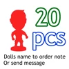 Wholesale 20PCS&50PCS/SET 6.5cm Height Dolls 2.5inch Resin Figurine ► Photo 2/5