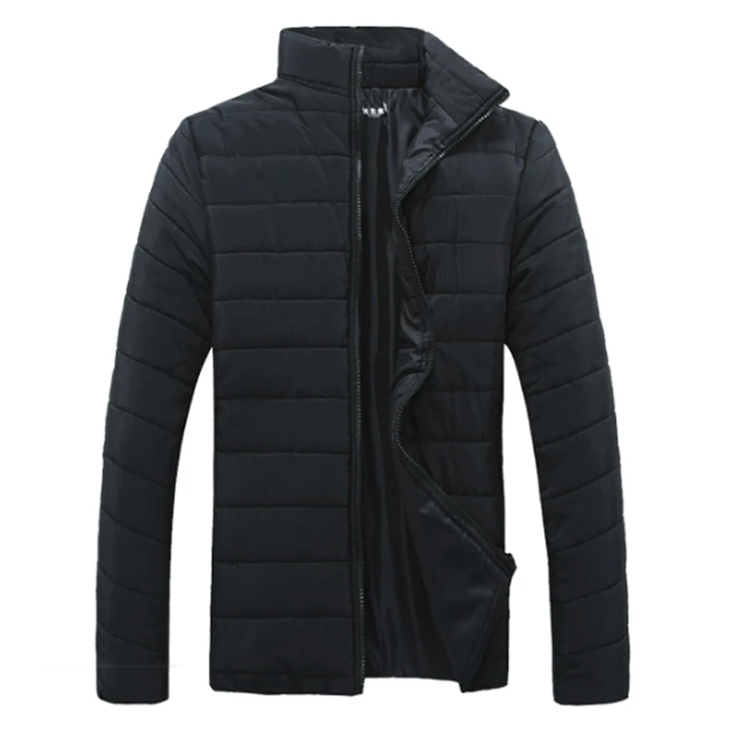 Осеннее Новое поступление, мужское повседневное одноцветное пальто, модные толстовки, брендовая теплая зимняя куртка на утином пуху, весенняя одежда - Цвет: FK108 Black