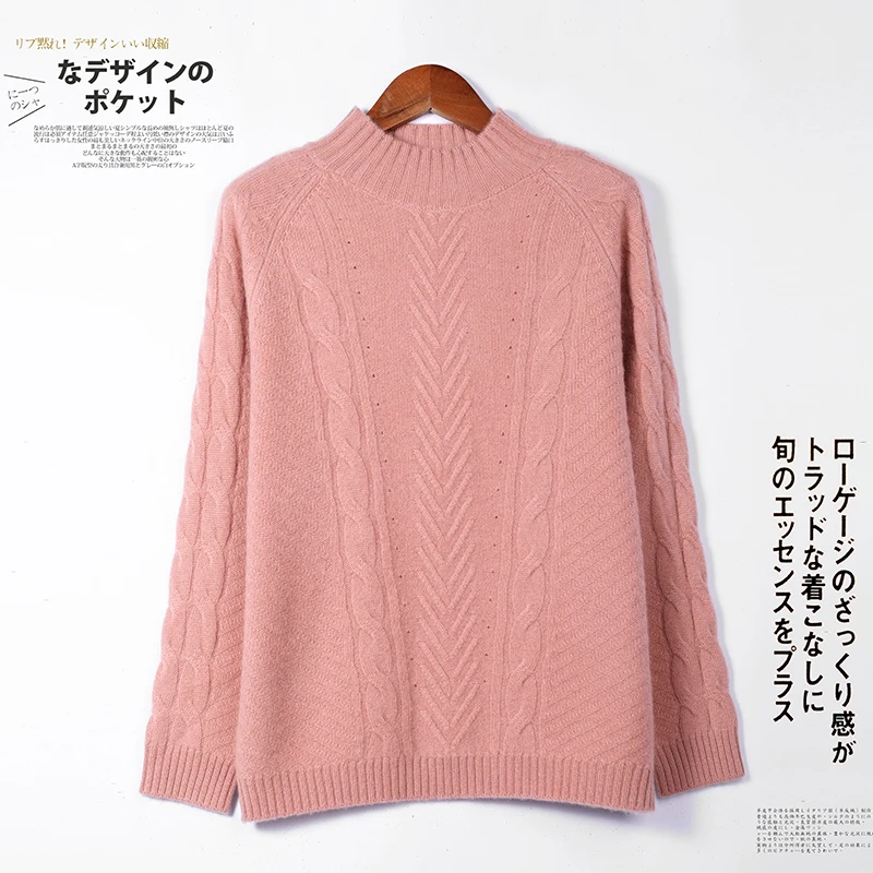 100% Goat Cashmere Knitted Sweaters Women Hot Sale