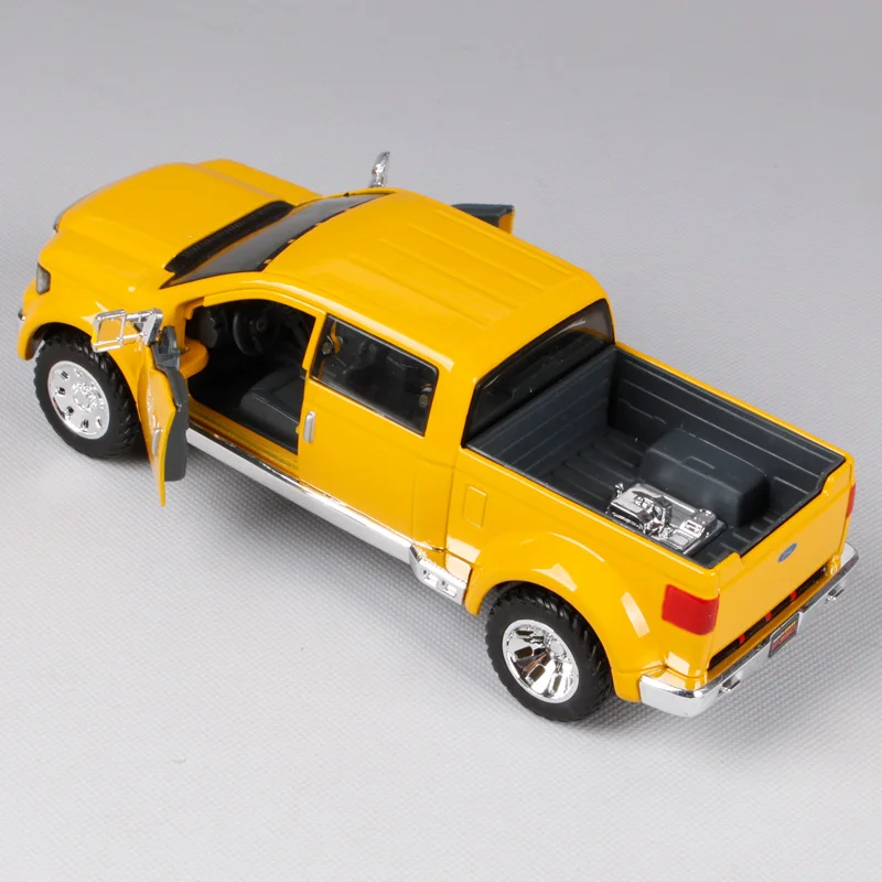 Изысканная коллекция 1:31 Ford F-350 звукосниматель сплава модель, моделирование литой металл модель, расширенный подарок украшения