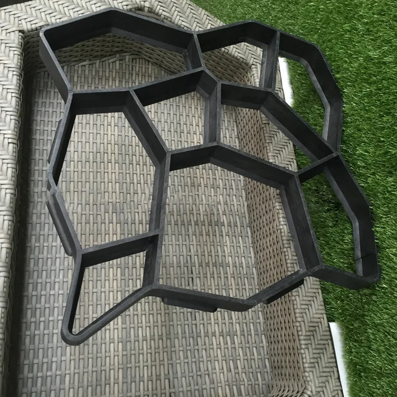 ELEG-1Pc Diy сад камень дорога ходьбы производитель плесень тротуара пластиковые бетонные формы вручную мощения цемента кирпич патио путь молды