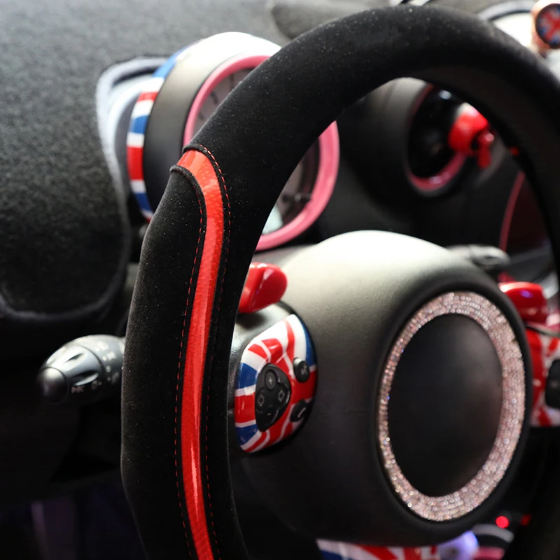 38 см чехол рулевого колеса автомобиля четыре сезона универсальный для BMW MINI COOPER S