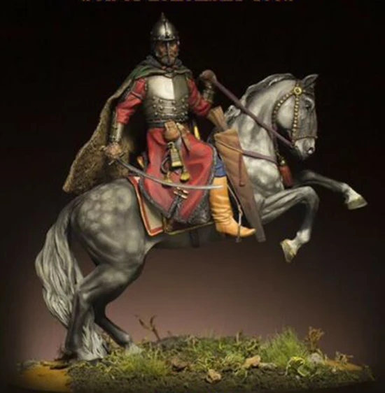 1/24 75mm Resin Figure Model Kit Ancient European Knight Warrior 2 Heads Unpaint 