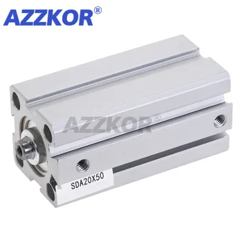 

SDA Series Pneumatic Thin-tpye Air Cylinder Small Pneumatic Tools 16 20 25 32 40 50 63mm Bore to 5 10 15 20 25 30 35 40 45 50mm