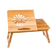 2 размера, столик для ноутбука, компьютерный стол, подставка для чтения книг, складная подставка для спальни, кровати, дивана, студенческого стола, регулируемый бамбуковый