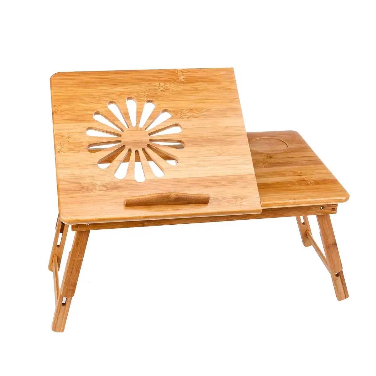 

2 size Dormitory Laptop Table Computer Desk reading book Stand Folding for bedroom bed sofa student Desk Adjustable Bamboo
