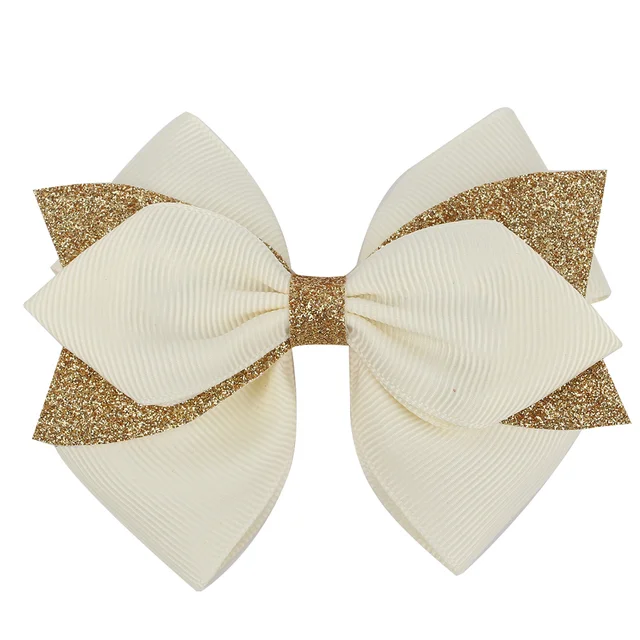 Oaoleer Colors Solid Grosgrain Ribbon Bows Clips Hairpin Girl's hair bows Boutique Hair Clip Kids Hairpins Hair Accessories 6