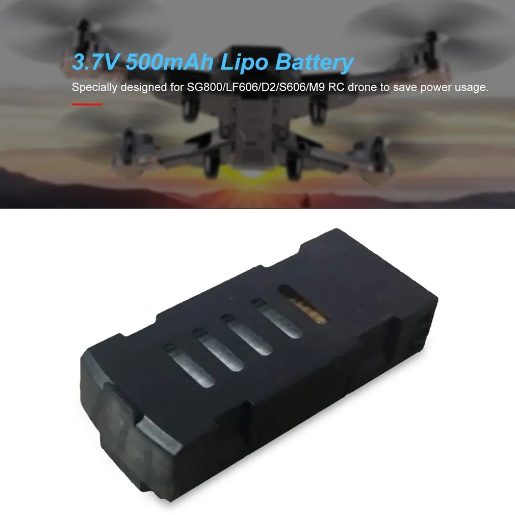 3,7 V 500mAh Lipo батарея для SG800/LF606/D2/S606/M9 FPV RC Дрон запасные части Аксессуары Замена аккумуляторных батарей