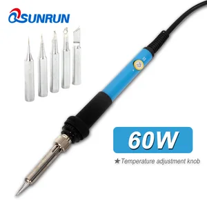 110 В/220 В 60 Вт быстрая разборка компонентов, Электрический Железный пистолет с регулируемой температурой сварочный паяльник с наконечниками - изображение