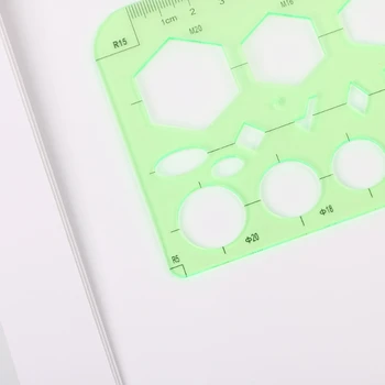 

Stationery Drafting Drawing Measuring Tool Geometric Combine Template Ruler Pro
