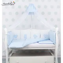 Комплект Premium в кроватку 18 предметов(6+12 бортиков) AmaroBaby Пупс