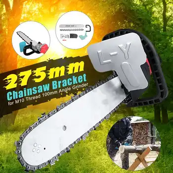 

11.5 Inch M10 Chainsaw Bracket Changed Upgrade Electric Saw Parts 100 125 150 Angle Grinder Into Chain Saw