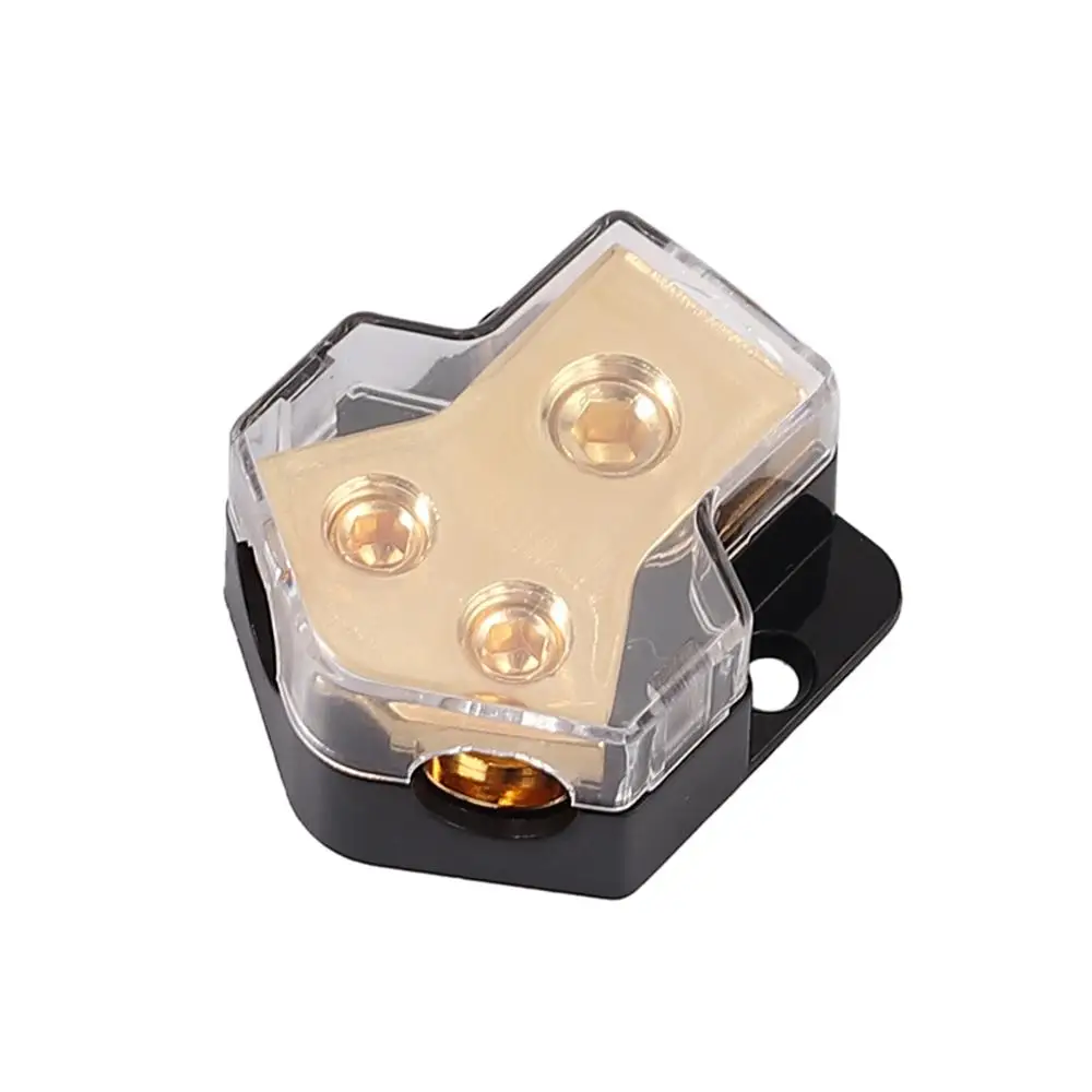 Justech медный блок распределения питания 1 шт. 2 полосный усилитель 0/2/4 калибр в 4/8/10