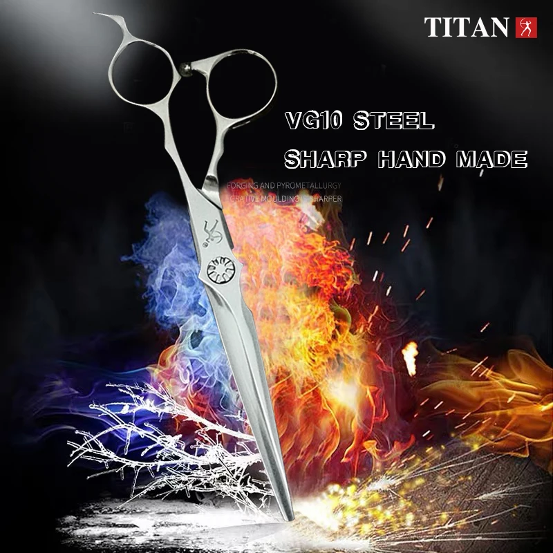 Titan shears barber professional hairdressing VG10 steel hair cutting thinning scissors