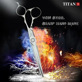 

Titan shears barber professional hairdressing VG10 steel hair cutting thinning scissors