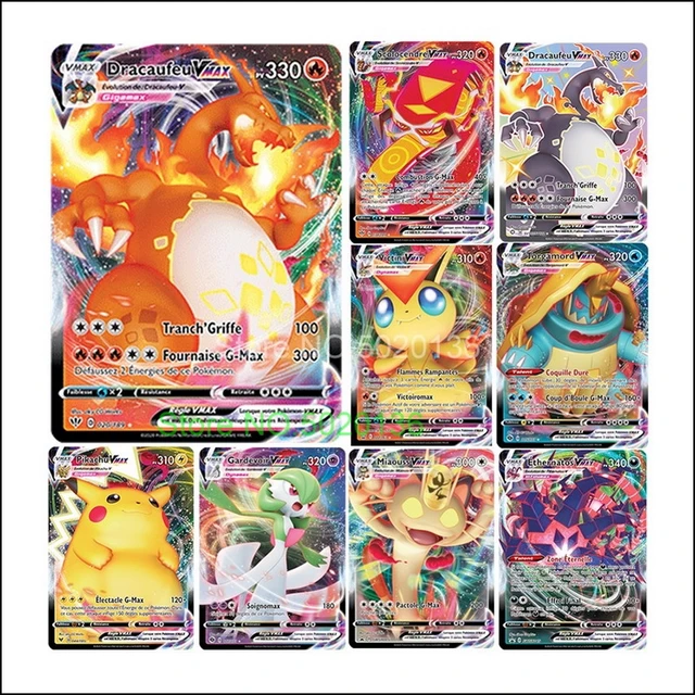 10/20PCS French Version Pokemon Cards V GX MEGA TAG TEAM EX Game Battle  Card - AliExpress